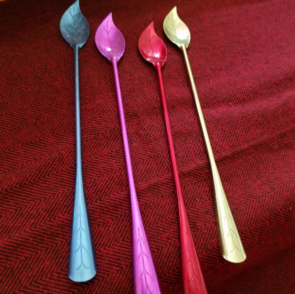 Colorful Vintage Aluminum Drink Spoon/Stirrers